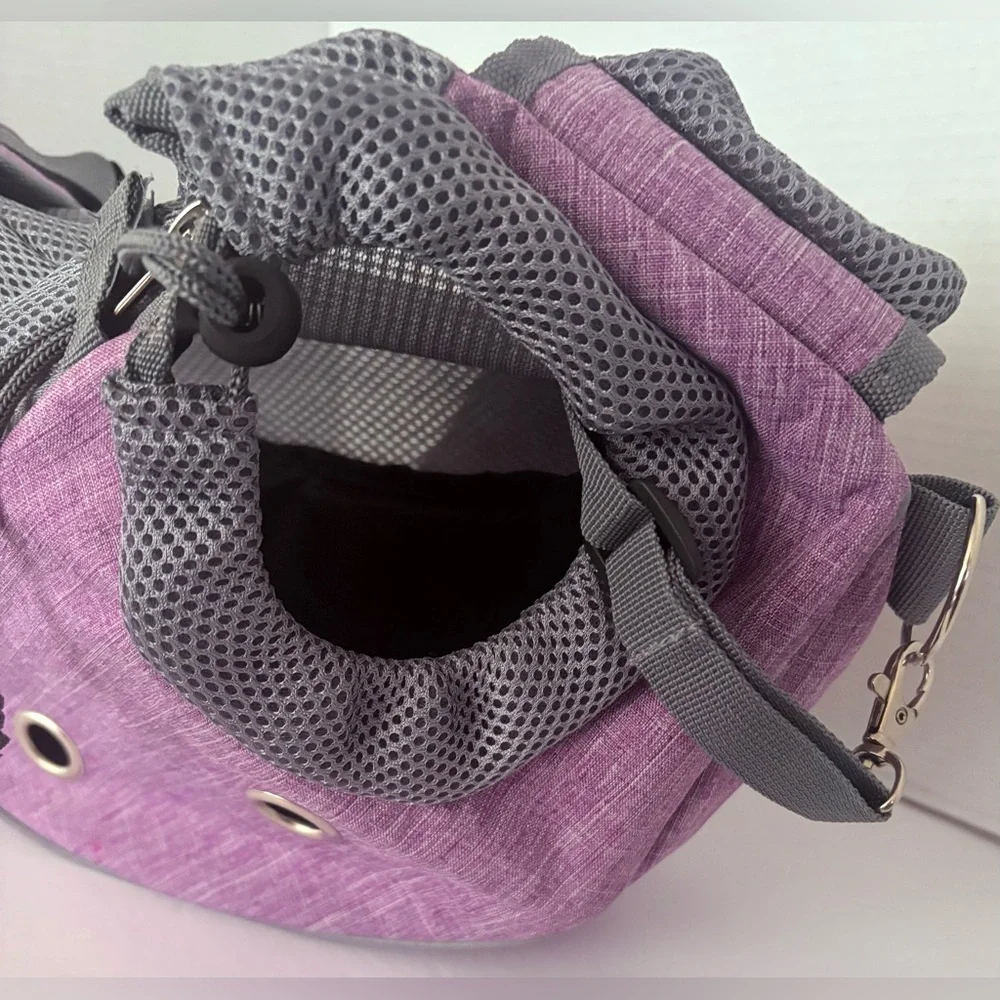 Dog Padded Crossbody Sling Pouch Carrier Designed For Small Medium Dogs. PetAmi